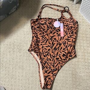 Cupshe Kids One Piece in Brown and Black